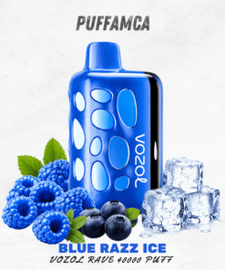 Vozol Rave 40000 Blue Razz Ice Puf